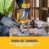 DEWALT 18V XR Brushless Compact Router 1/4 inch DCW604NT-XJ Tool Only view 3