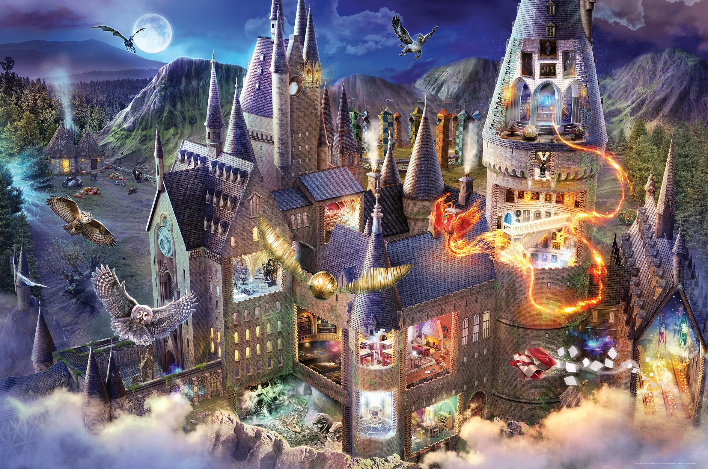 Ravensburger Harry Potter Hogwarts Castle 3000 Piece Jigsaw Puzzles for Adults and Kids Age 12 Years Up