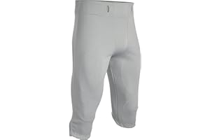 Champro Boys' Touchback Youth Football Practice Pants, Silver, Medium