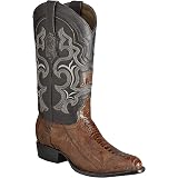 Amazon.com: Botas de piel de lagarto bronceado - Botas lagarto miel Original  - Piel vaquera occidental exótica : Ropa, Zapatos y Joyería