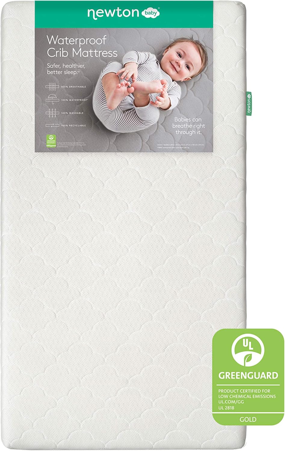 Newton Baby Crib Mattress and Toddler Bed Waterproof 100