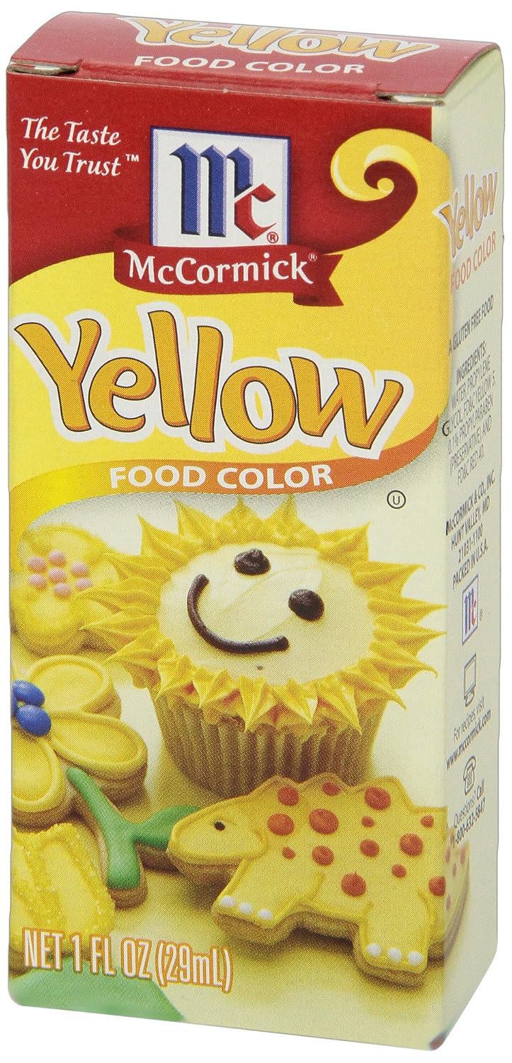 Mccormick Food coloring Yellow 54790 1oz (052100070926)