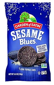 Garden of Eatin' Tortilla Chips, Sesame Blues, 5.5 oz (Pack of 12)