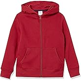 Amazon Essentials Boys' Fleece Full-Zip Hoodie Sweatshirts