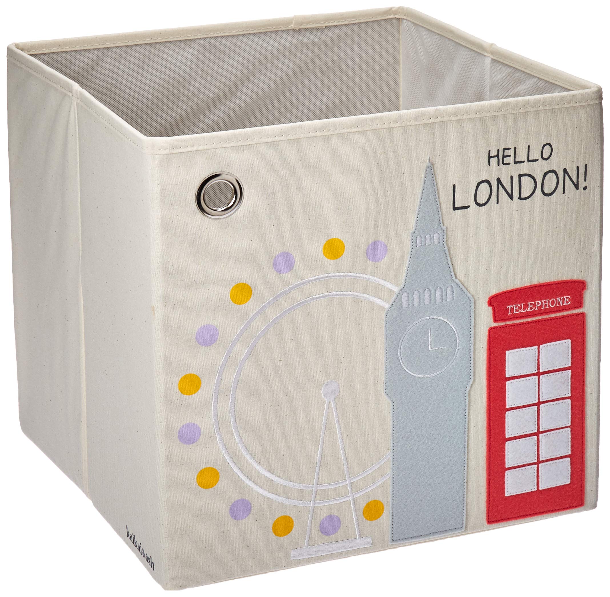 kaikai & ash Toy Storage Bins, Canvas Box Organizer, Kids 13 inch Cube Singapore