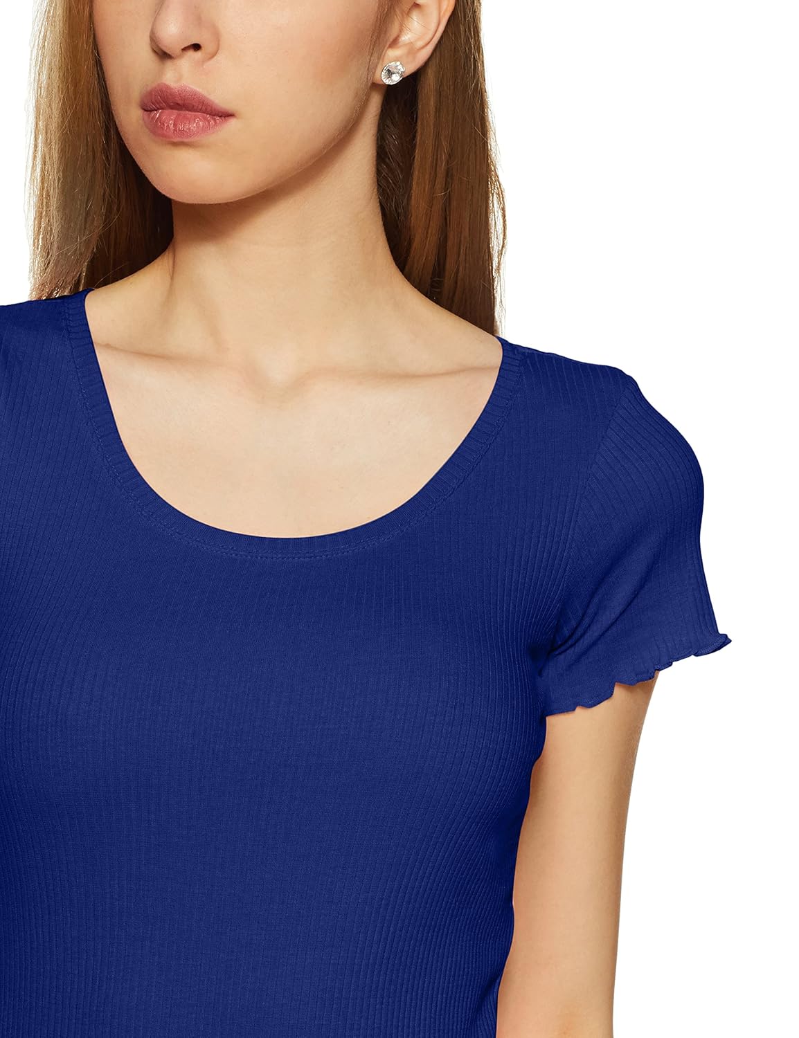 sugr women's solid slim fit t-shirt