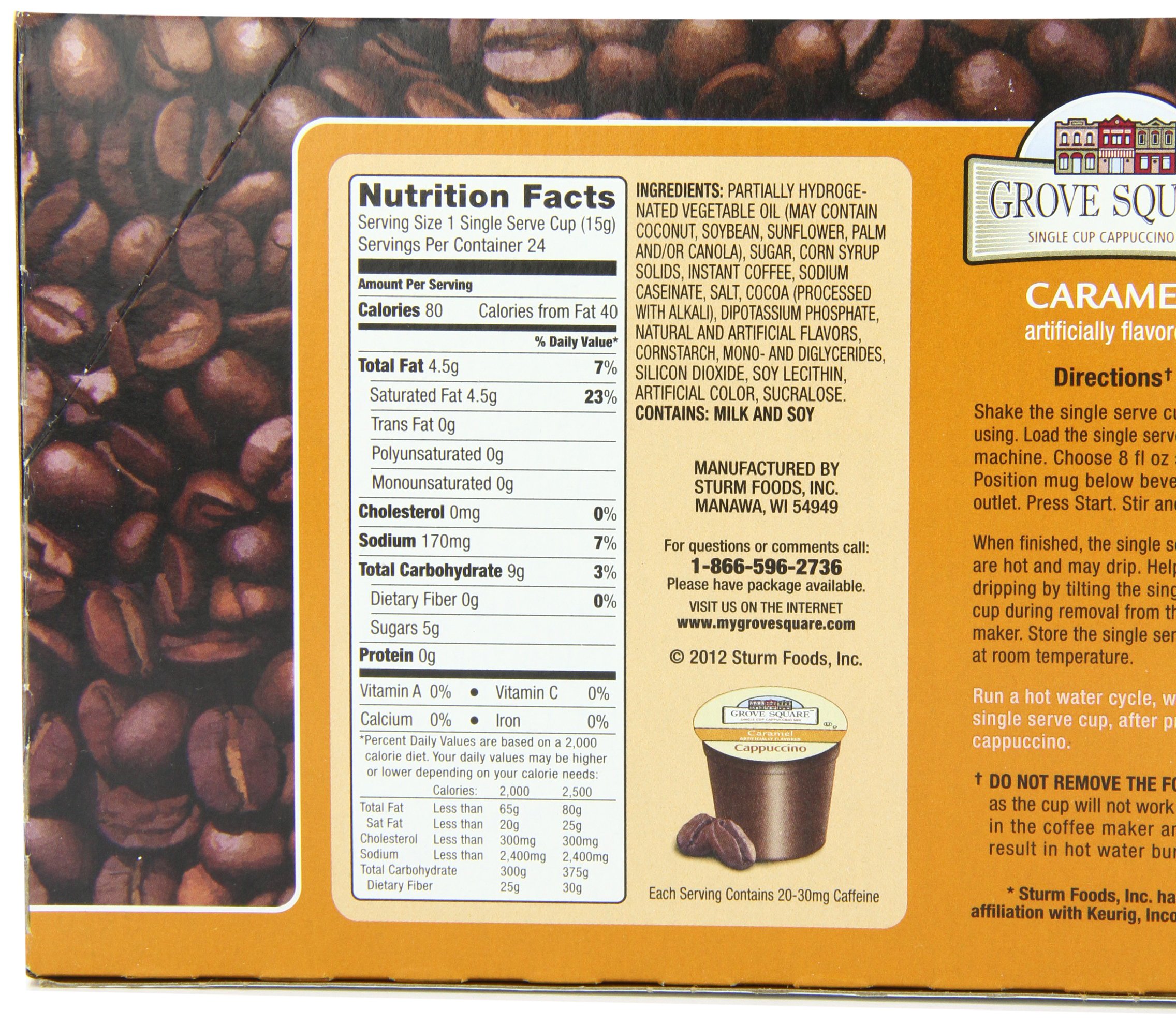 Grove Square Caramel Cappuccino 96 
