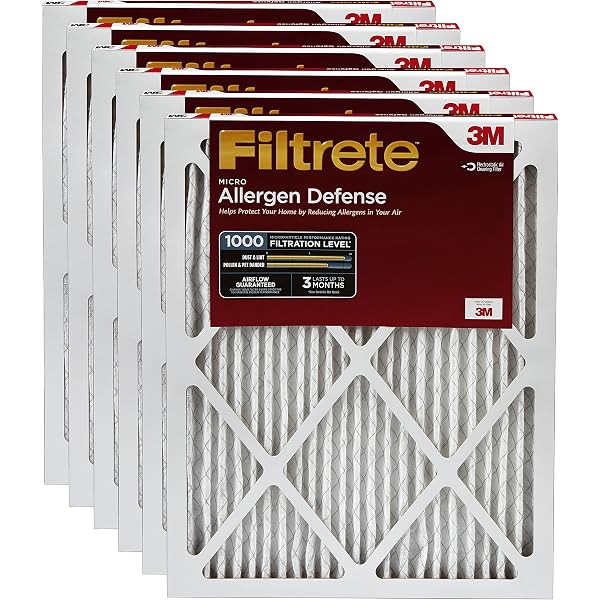 Filtrete Micro Allergen Defense HVAC Air Filter, Guaranteed Airflow up to  90 days, MPR 1000, 20 x 20 x 1, 6-Pack - Replacement Furnace Filters -  Amazon.com