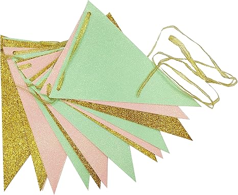 Amazon Com Waner Vintage Style Triangle Flags Bunting Banner Cute