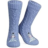 Disney Fluffy Socks for Women and Teenagers Soft Warm Slipper Socks Non Slip One Size Lounge Wear Gifts for Women