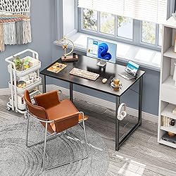 Coleshome 40 Inch Computer Desk, Modern Simple