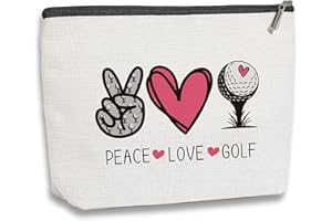 kdxpbpz Golf Gifts Balls for Women Cosmetic Bag Small Makeup Bag Birthday Christmas Gifts for Golfers Players Coaches Friends Golf Accessories Ball Bag