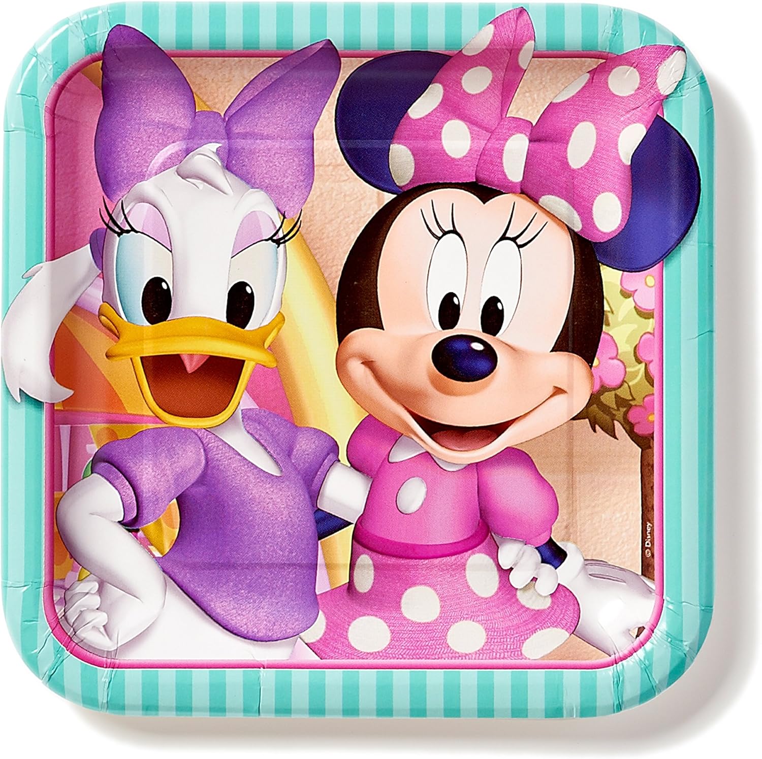 Minnie Mouse Bowtique 9 in Square Plate, Pack of 8, Party Supplies Amazon.de Spielzeug