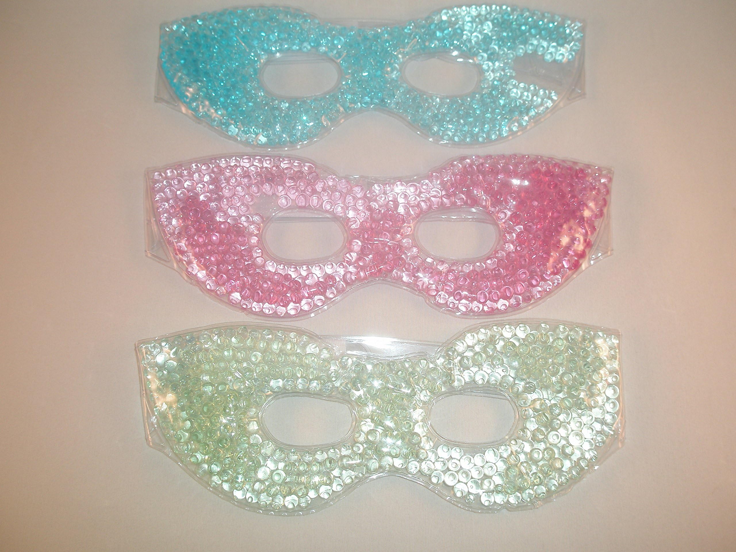 Therapeutic Hot/Cold Gel Eye Masks Micro Bead (Blue)