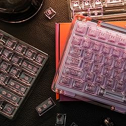 KiiBoom Transparent PC Keycaps Set, 146 Keys