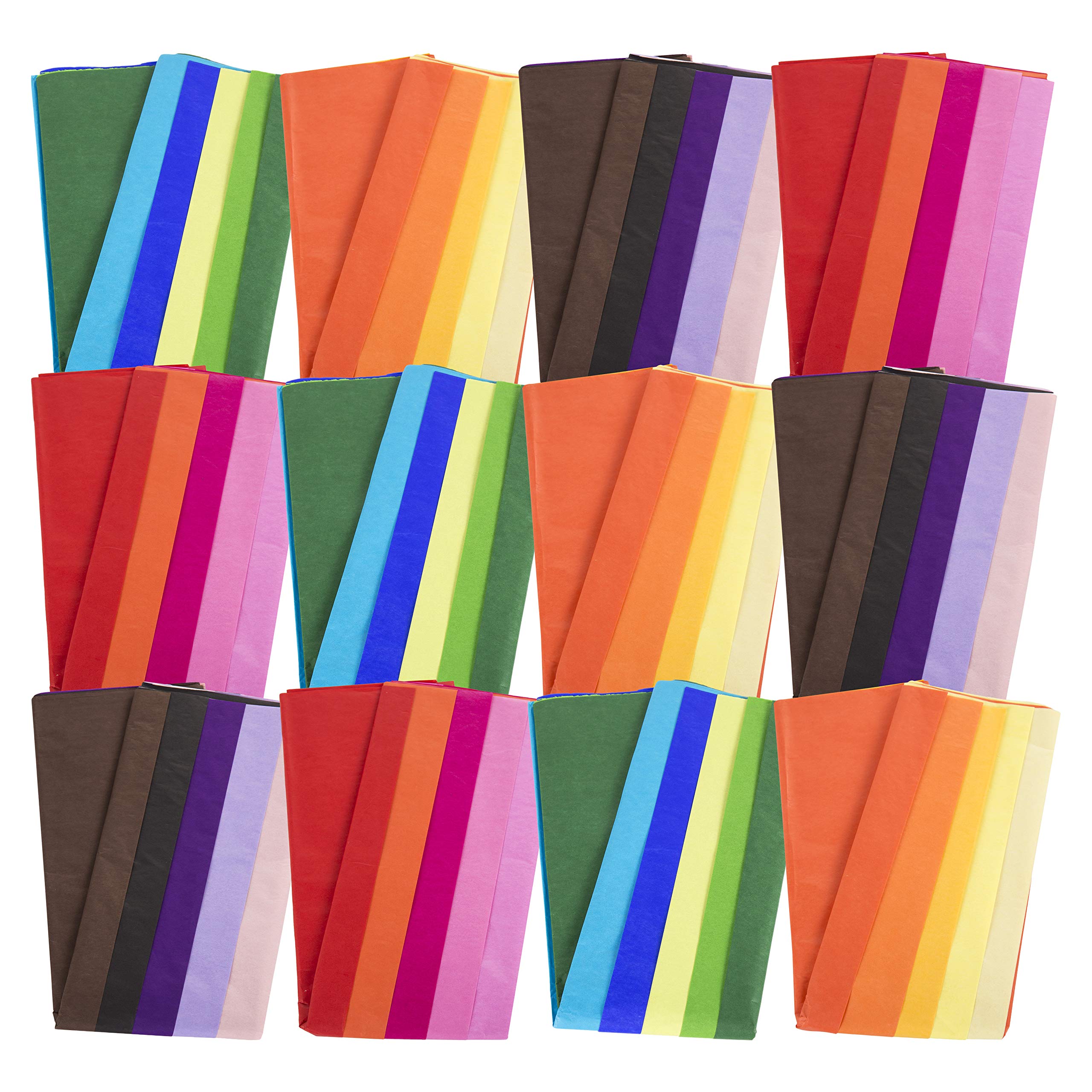 120 Large Sheets Multicolour Tissue Paper (Sheet Size: 100cm x 66cm)