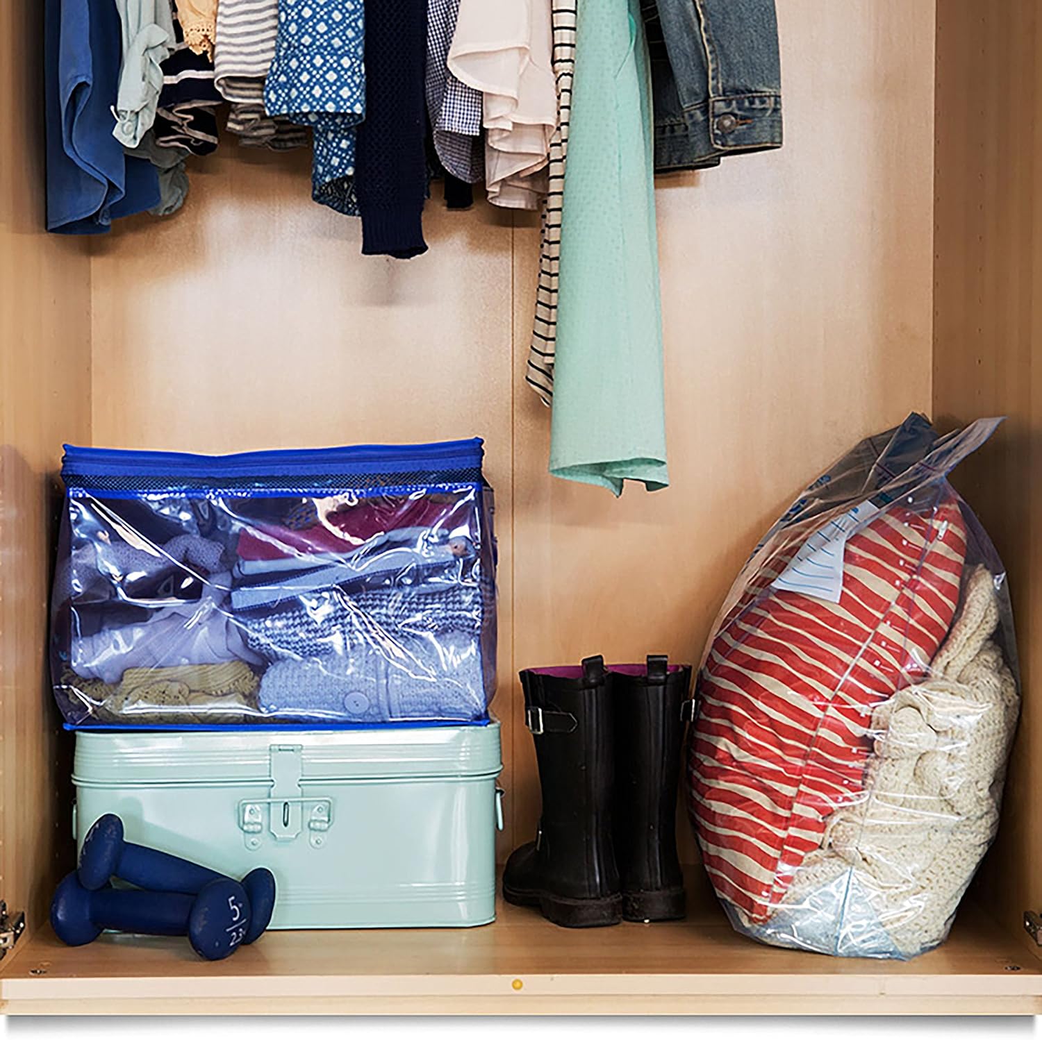 Ziploc Storage Bags for Clothes, Flexible Totes for Easy and Convenient Storage, 1 Jumbo Bag: Health & Personal Care