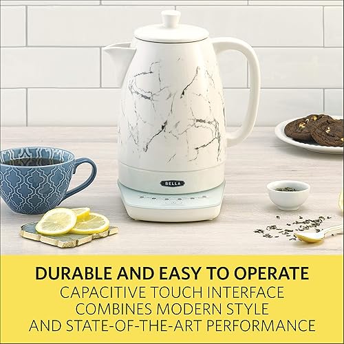 BELLA Liter Temperature Control Electric Ceramic Kettle with