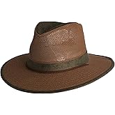Henschel Hats Aussie Breezer Original - Wide-Brim Sun Hat for Men with Adjustable Chin Cord | Perfect Men's Summer Hat