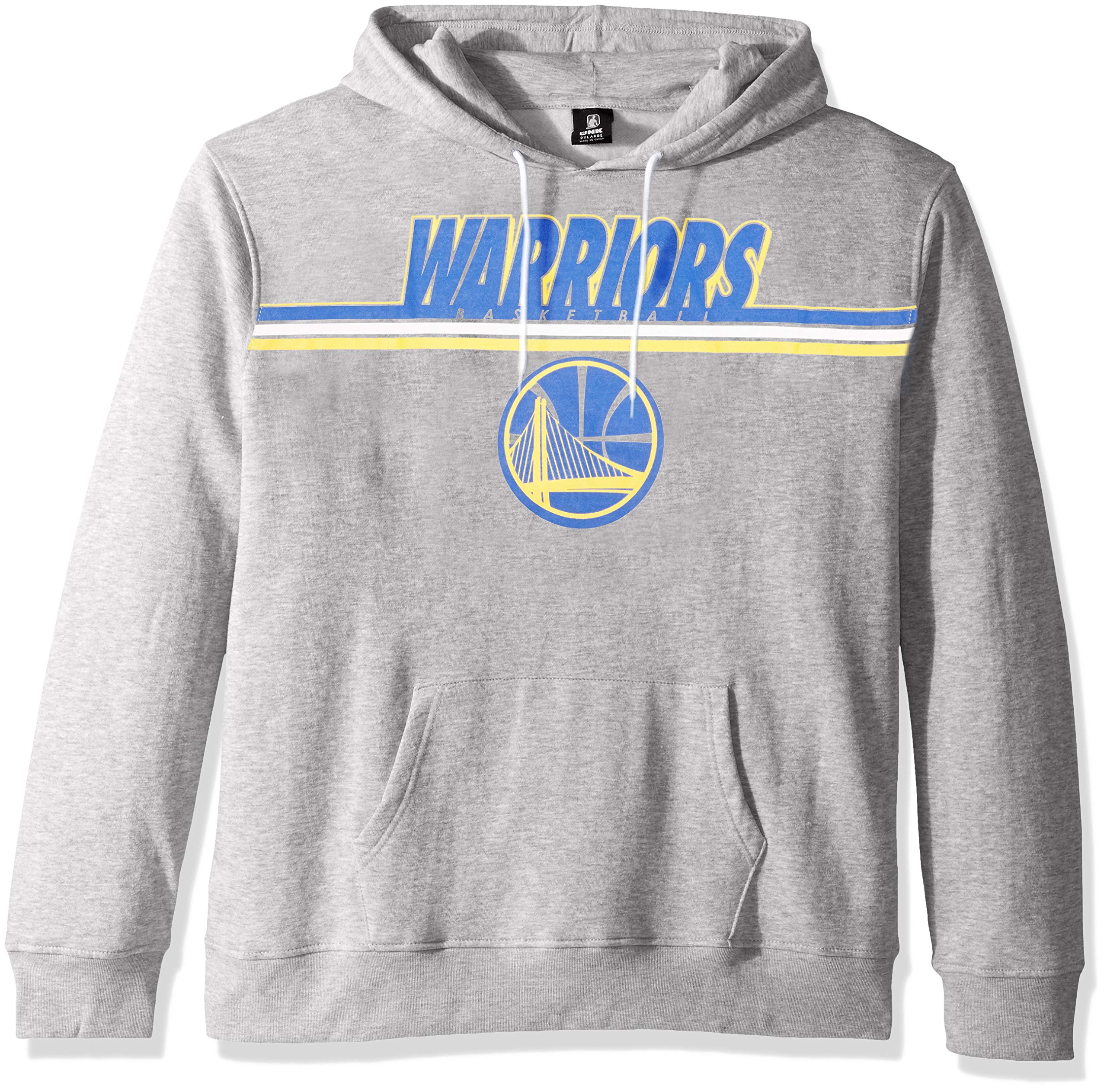 Ultra Game NBA Golden State Warriors Mens Fleece Hoodie Pullover Sweatshirt Out Of Bounds, Heather Gray, X-Large Image
