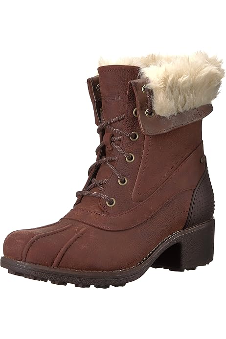 merrell women's chateau tall lace polar waterproof snow boot