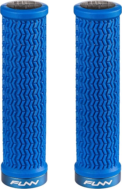 Funn Holeshot Mountain Bike Grips Lock On 22 mm Blue