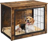 Yaheetech Dog Crate Furniture End Table 80.5x55.5x64 cm Rustic Brown