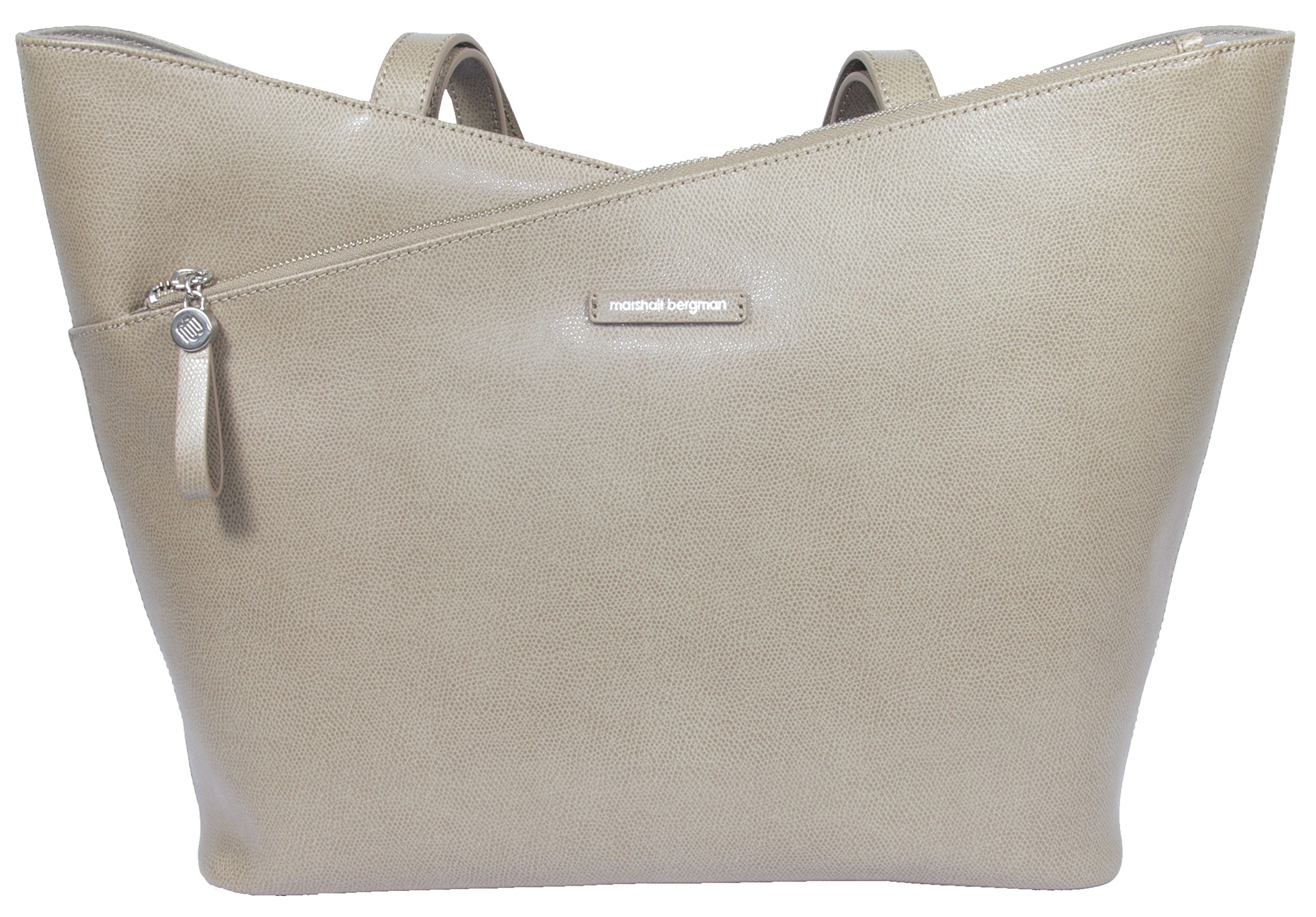 Marshall Bergman Athena 13-Inch Leather Tote Bag - Taupe