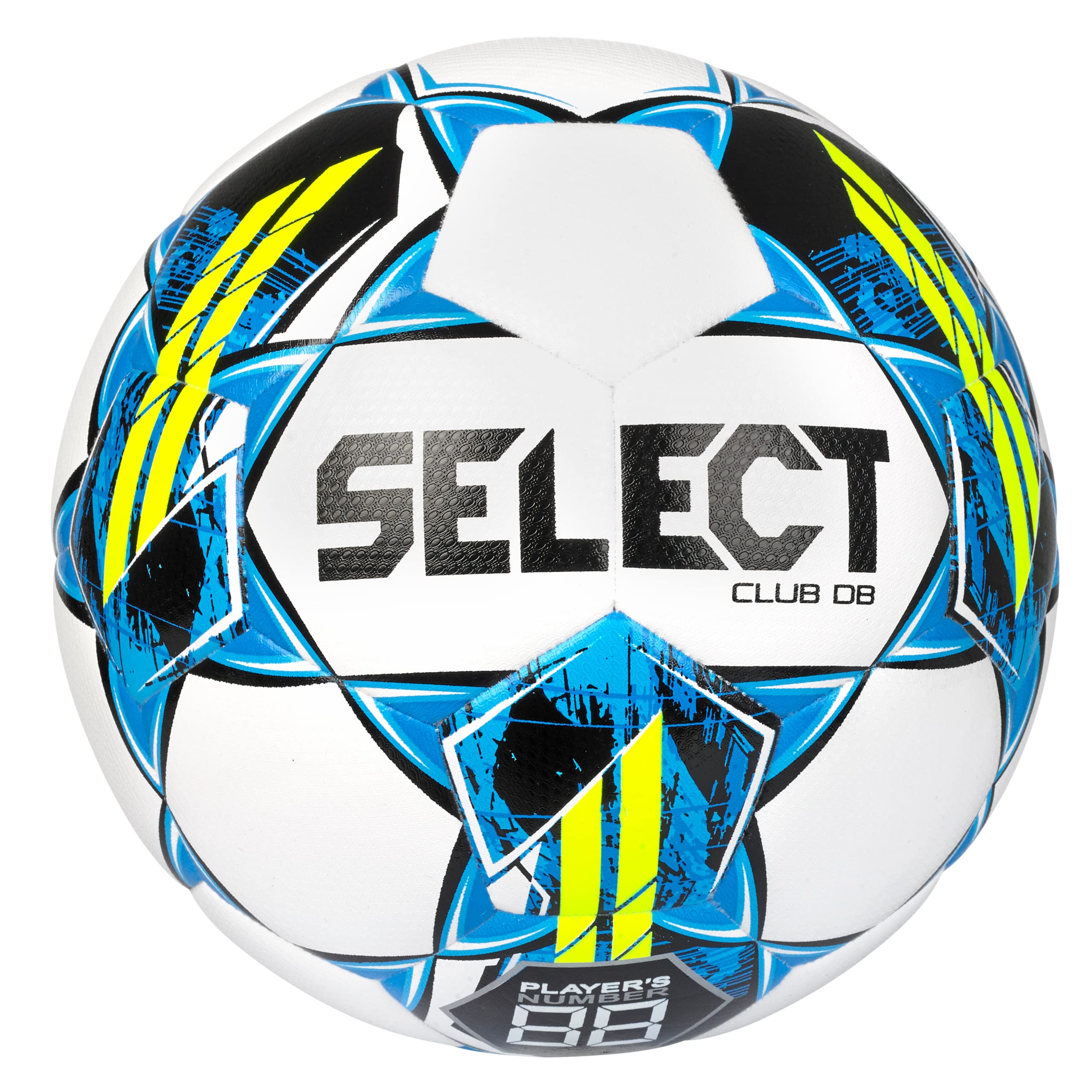 SELECT Club DB V22 Soccer Ball, White/Blue, Size 4