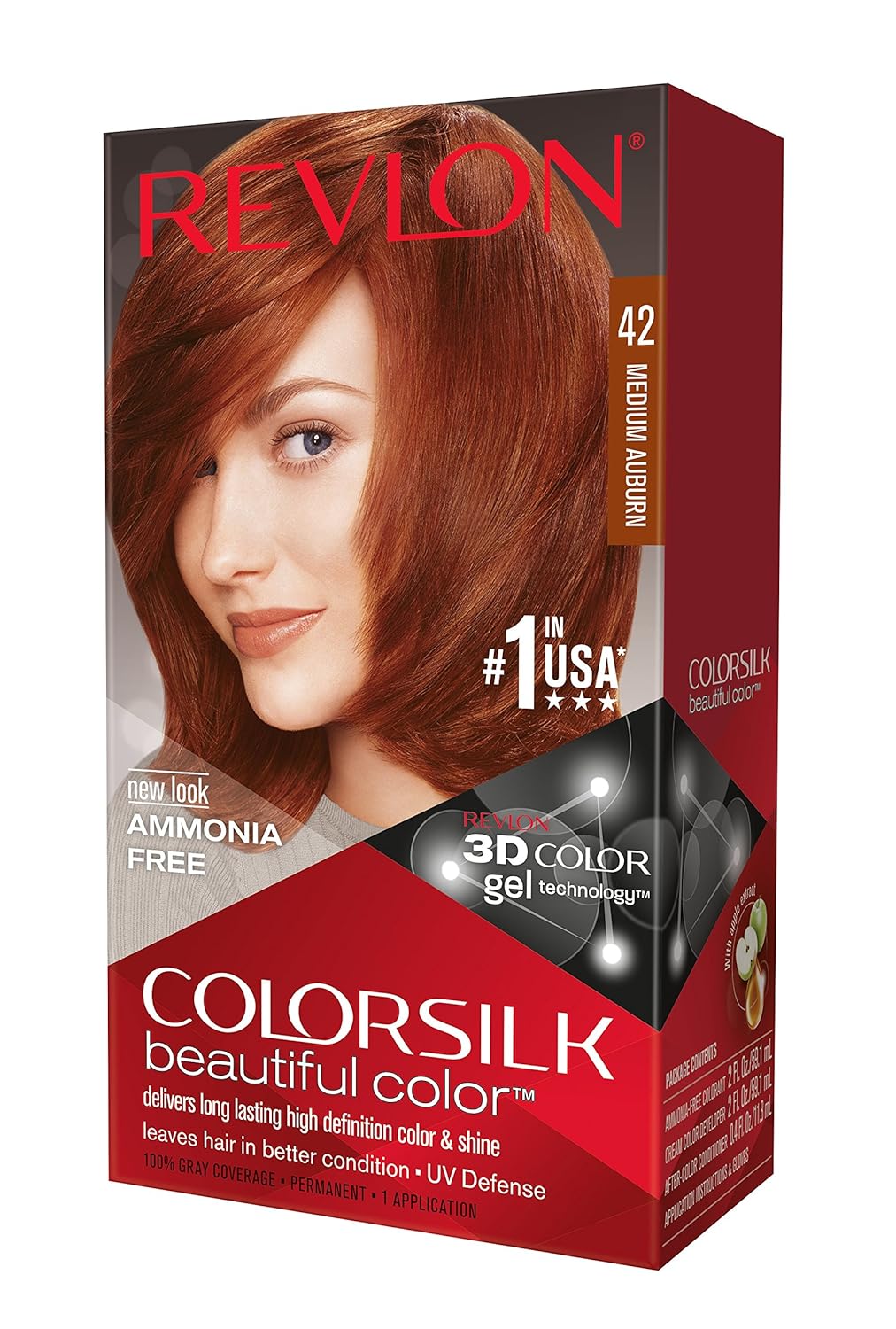 Amazon Com Revlon Colorsilk Hair Color 42 Medium Auburn 1 Ea