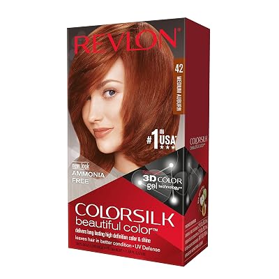 Revlon Colorsilk Haircolor, Medium Auburn, 4.40 Total Ounces (Pack of 3)