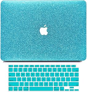 B BELK MacBook Air 13 inch Case 2020 2019 2018 Release A2337 M1 A2179 A1932 with Touch ID, Glitter Sparkly Girly Smooth Hard Shell Cover with Keyboard Cover, MacBook Air 2020 Case with Retina Display