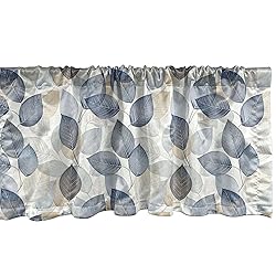 Ambesonne Autumn Leaves Window Valance Pack of