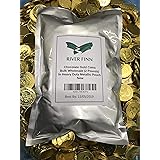 RiverFinn Solid Milk Chocolate Large Kennedy Foil Wrapped Gold Coins (2 Pounds). Perfect for Parties, Gifts, Favors, Game Nig