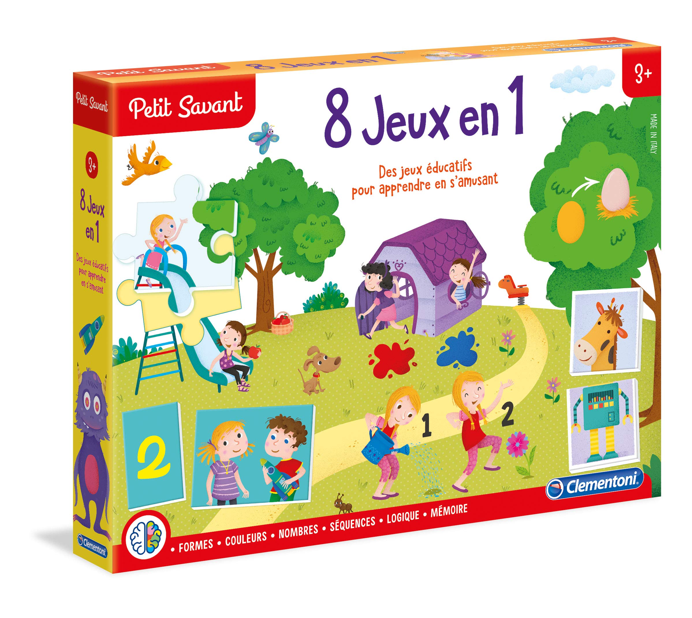 Clementoni -Clementoni-62543.7 Educational Games in 1-3 to 6 Years Old, 62543.7