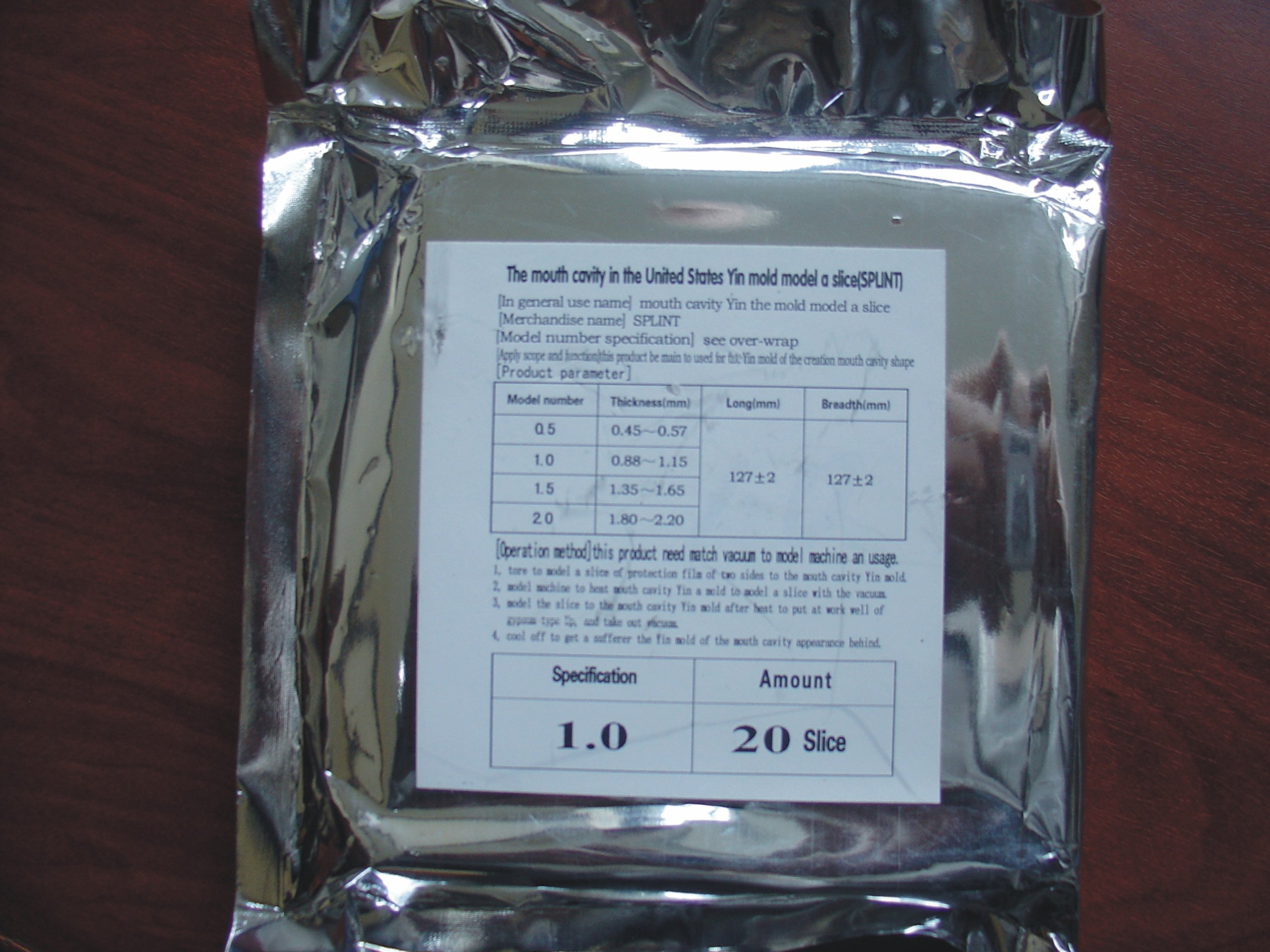 Dental Lab 20pcs Splint Thermoforming Material Vacuum Forming Hard by bestdental