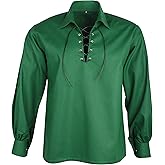 DSS Kilt- Scottish Jacobite/JACOBEAN/Ghillie Shirt (5XL, Green)