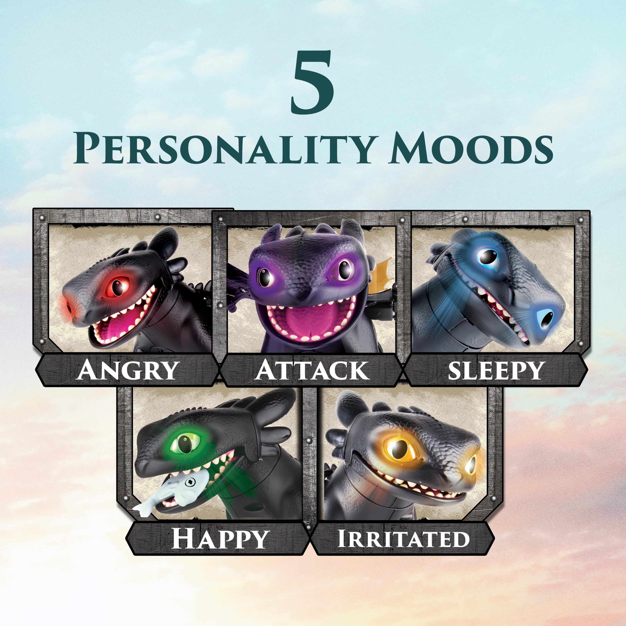 Dreamworks Dragons How to Train Your Dragon, Tame & Train Interactive Toothless with 60 Sounds & Reactions, Kids Toys for Boys & Girls Ages 4 & up