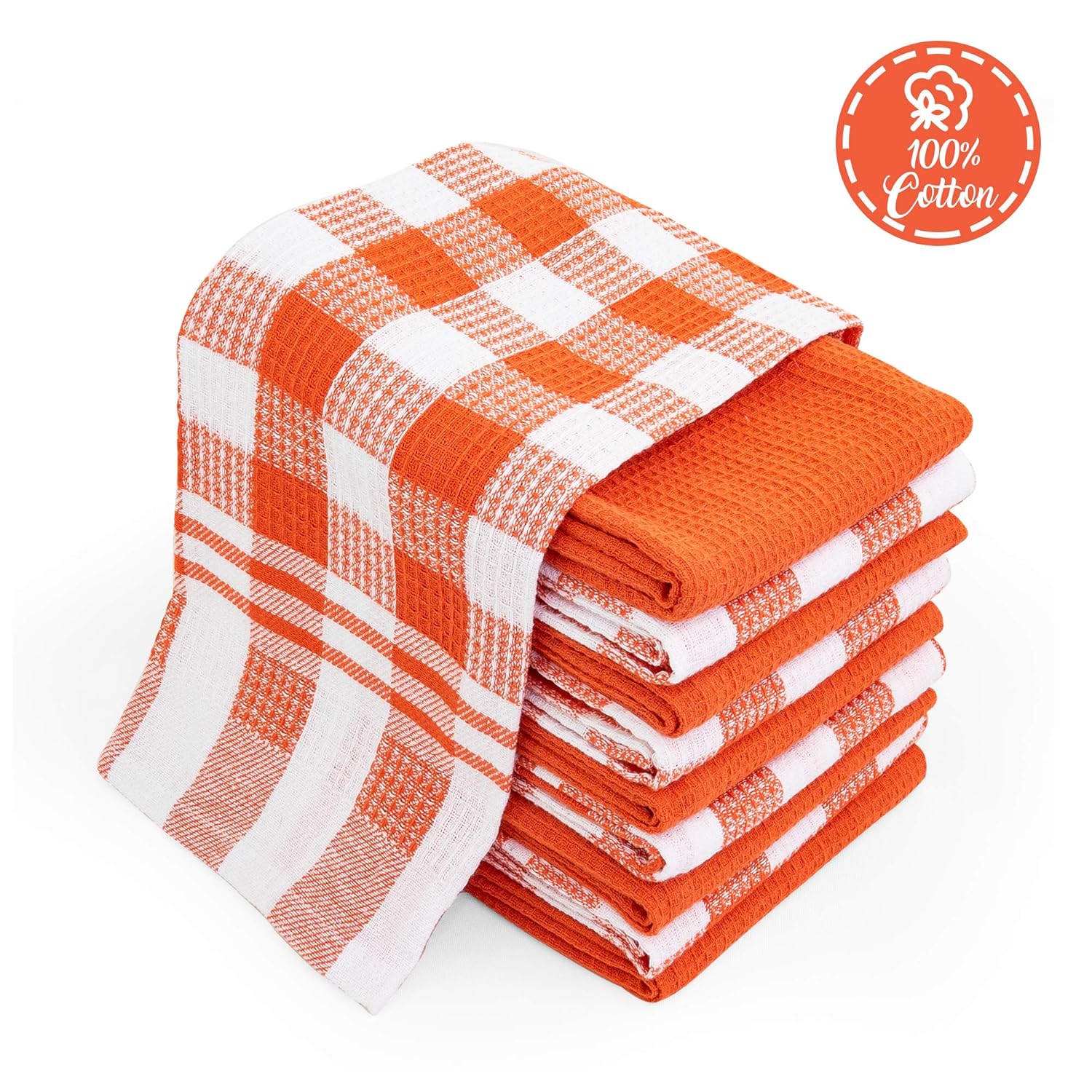 Best Orange Linen Kitchen Towels