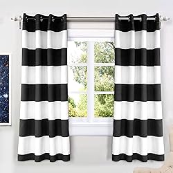 DriftAway Mia Stripe Room Darkening Grommet Unlined