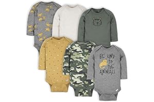 Gerber Baby Boys 6-pack Long-sleeve Onesies Bodysuit