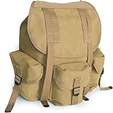 WW2 WWII US Military M14 Haversack Field Bag Backpack Canvas Khaki