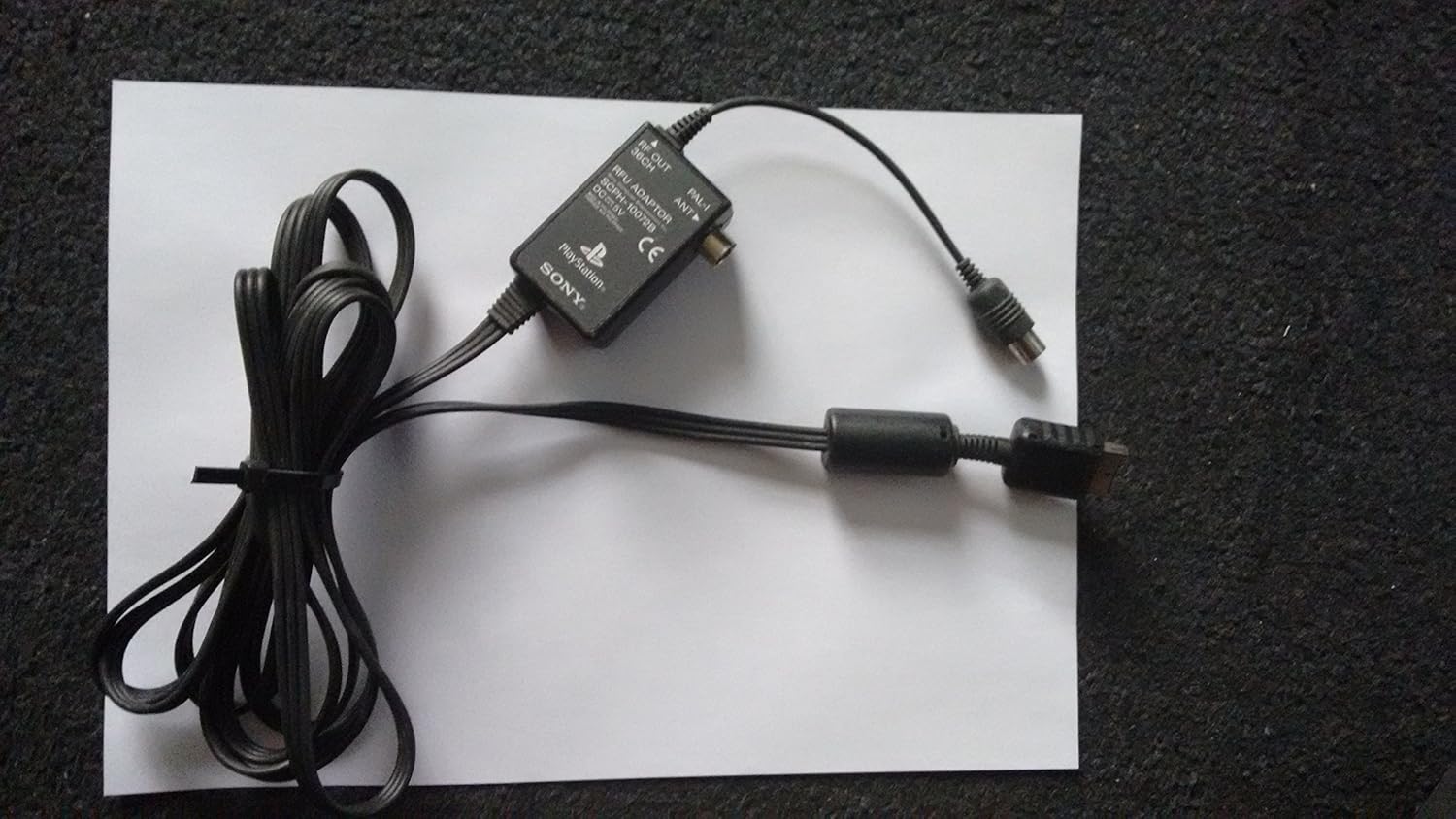 Official Sony Playstation PS1/PS2 RFU Adapter TV Aerial Lead SCPH