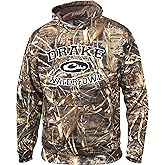 Drake Waterfowl Men's Warm Camo Hunting Hoodie with Ribbed Cuffs, Drawstring Hood & Kangaroo Pouch, Embroidered Logo, Max-5