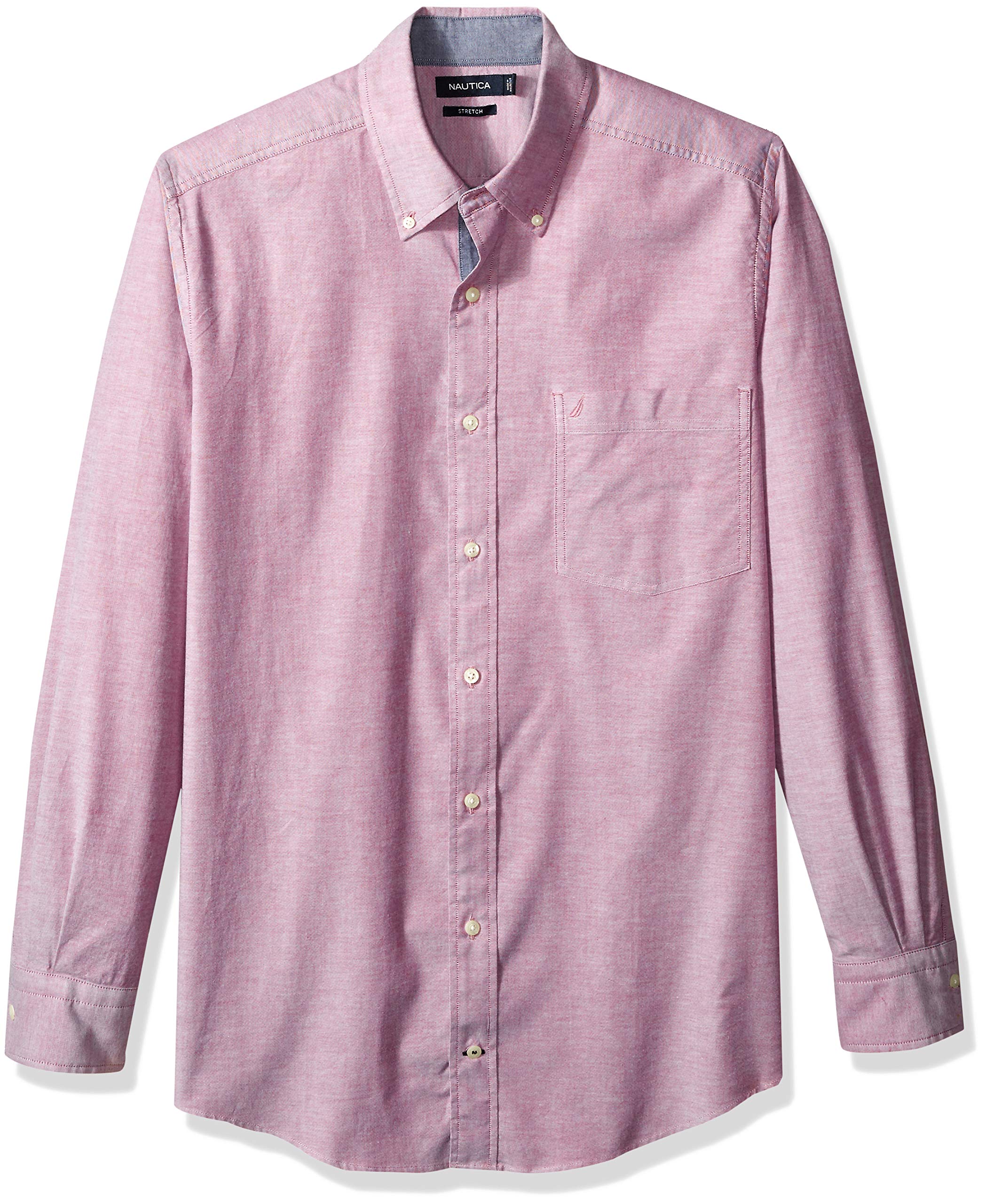 Nautica Men's Big and Tall Classic Fit Stretch Oxford Shirt Nautical