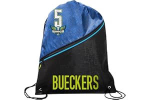 FOCO - WNBA High End Diagonal Zippered Drawstring Backpack Gym Bag - Paige Bueckers - Dallas Wings