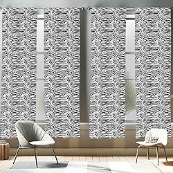 Ambesonne Zebra Print Window Curtains Pack of