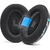 WC Freeze QC Ultra – Cooling Gel Replacement Earpads Compatible with Bose QuietComfort Ultra Gen 1 & Gen 2 by Wicked Cushions | Breathable Fabric, Extra Thick & Cool | 90's Black