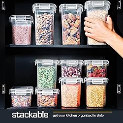Storeganize Airtight Food Storage Containers With