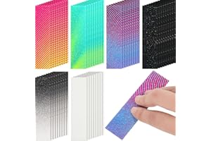 Gersoniel 72 Pcs Anxiety Sensory Stickers Fidget Textured Sticker Toy Anti Stress Tactile Rough Stickers Adhesives Calm Stickers Anxiety Relief for Desk Classroom Adults Teens(Gradient Style)